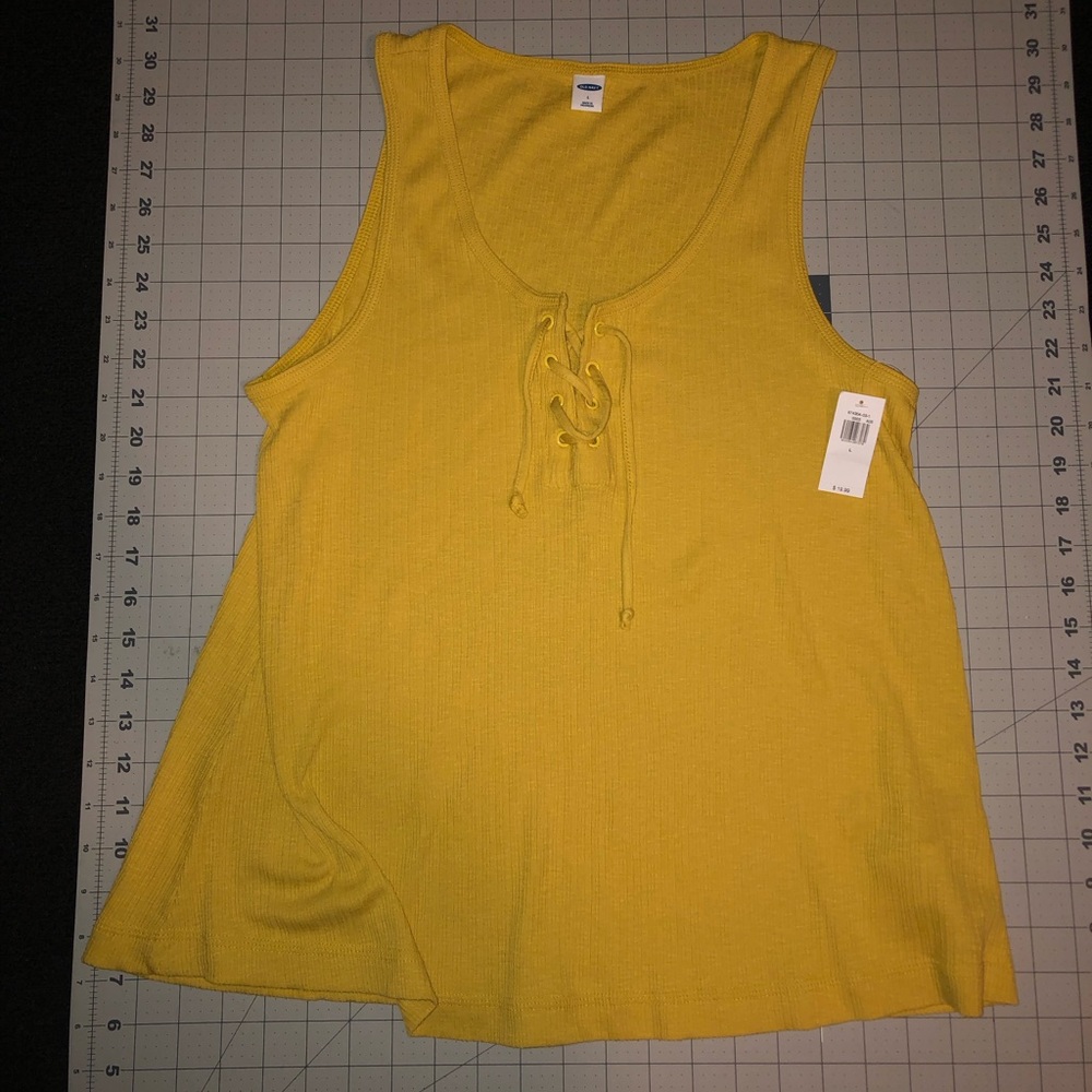 Old Navy Top. Size large. Yellow color. New with tags.